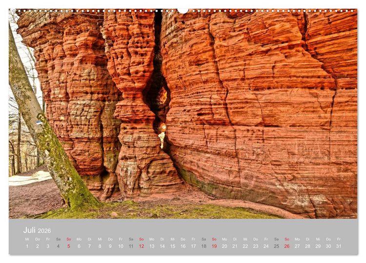 Produktbild: Felsen im Pf&auml;lzer Wald (Wandkalender 2026 DIN A2 quer), CALVENDO Monatskalender