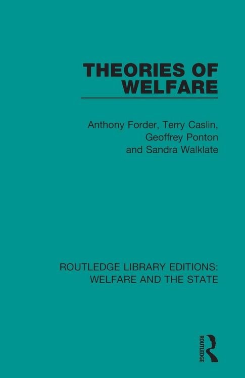 Produktbild: Theories of Welfare