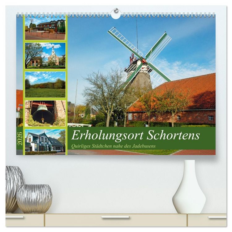 Produktbild: Erholungsort Schortens (hochwertiger Premium Wandkalender 2026 DIN A2 quer), Kunstdruck in Hochglanz
