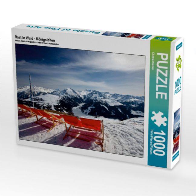 Produktbild: CALVENDO Puzzle Rast in Wald - K&ouml;nigsleiten | 1000 Teile Lege-Gr&ouml;&szlig;e 64x48cm Foto-Puzzle f&uuml;r gl&uuml;ckliche Stunden