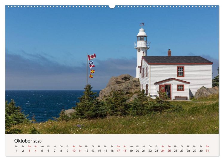 Produktbild: Neufundland Impressionen 2026 (hochwertiger Premium Wandkalender 2026 DIN A2 quer), Kunstdruck in Hochglanz