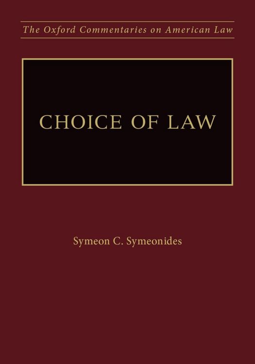 Produktbild: Choice of Law