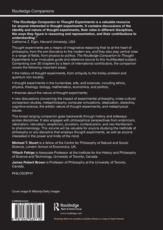 Produktbild: The Routledge Companion to Thought Experiments