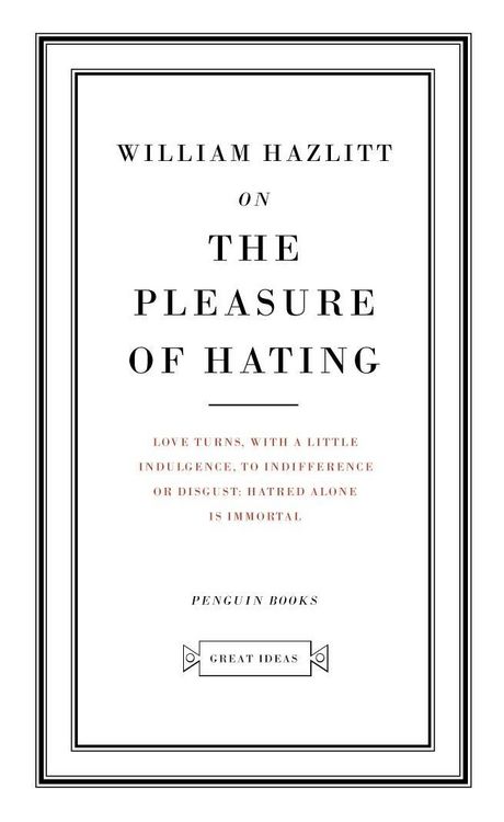 Produktbild: On the Pleasure of Hating