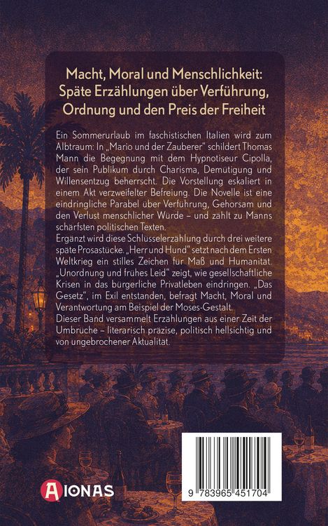 Produktbild: Mario und der Zauberer und andere Erz&auml;hlungen aus dem Sp&auml;twerk