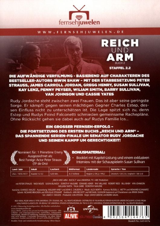 Produktbild: Reich & Arm - Staffel 2.2 [3 DVDs]