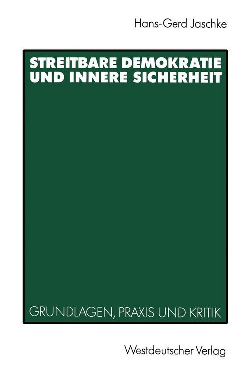 Produktbild: Streitbare Demokratie und Innere Sicherheit