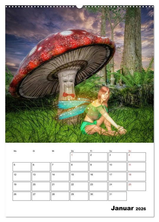 Produktbild: Im Land der imagin&auml;ren Feen (hochwertiger Premium Wandkalender 2026 DIN A2 hoch), Kunstdruck in Hochglanz