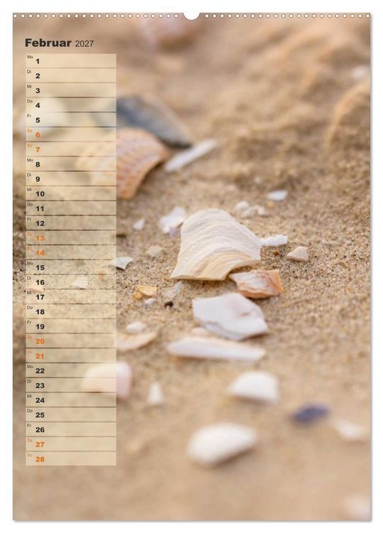 Produktbild: Zwischen D&uuml;nen und Watt / Geburtstagskalender (Wandkalender 2027 DIN A2 hoch), CALVENDO Monatskalender