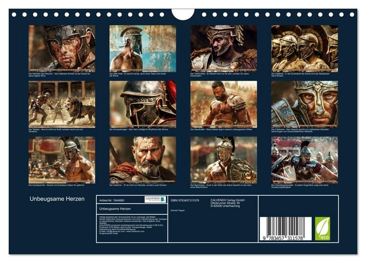Produktbild: Unbeugsame Herzen (Wandkalender 2026 DIN A4 quer), CALVENDO Monatskalender