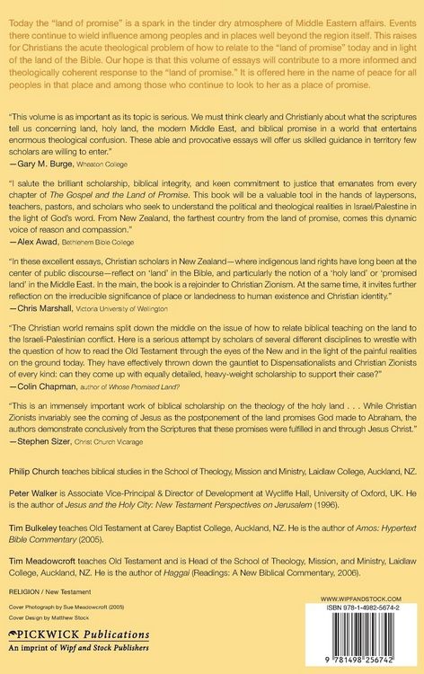 Produktbild: The Gospel and the Land of Promise
