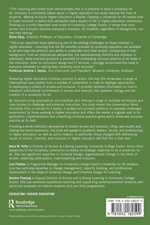 Produktbild: Making Inclusive Higher Education a Reality