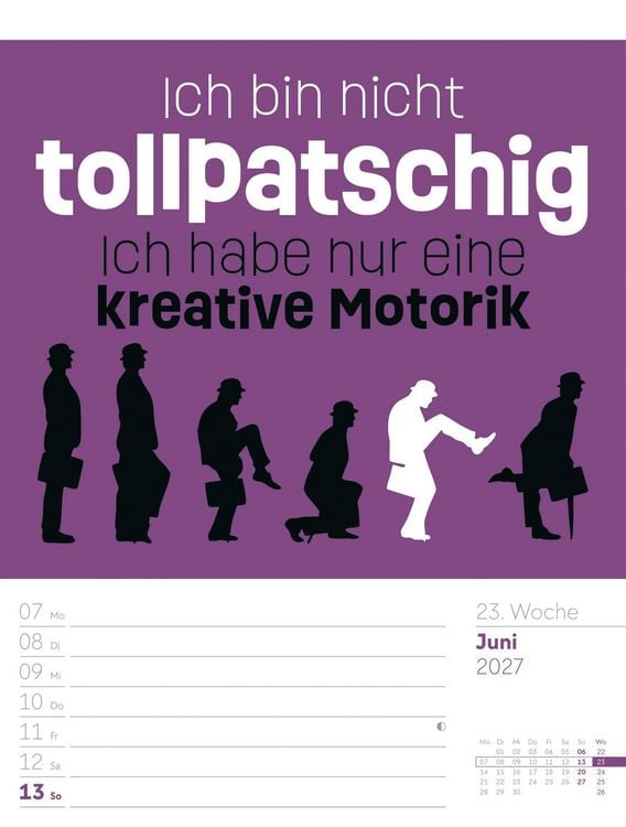 Produktbild: Klartext Spr&uuml;chekalender Wochenplaner 2027