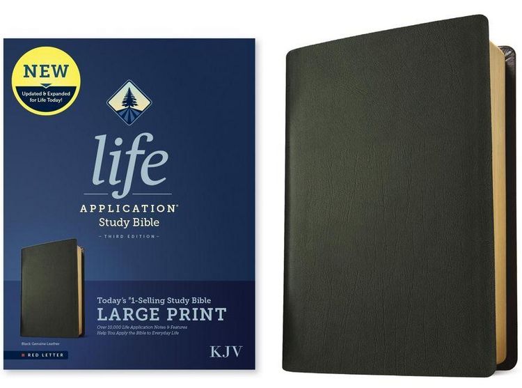 Produktbild: KJV Life Application Study Bible, Third Edition, Large Print (Genuine Leather, Black, Red Letter)