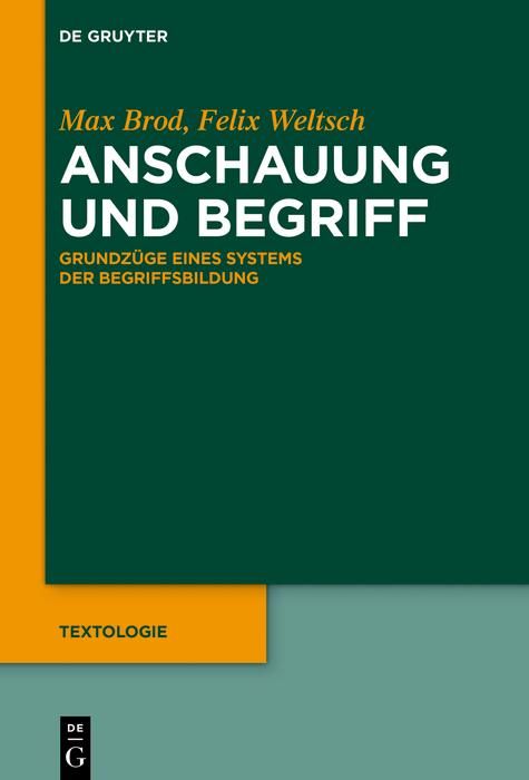 Produktbild: Anschauung und Begriff