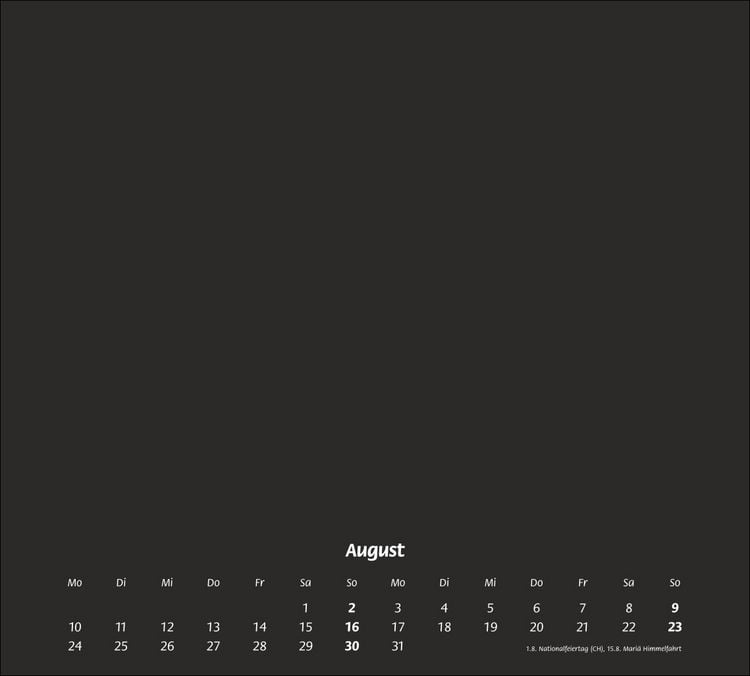 Produktbild: Times&more Bastelkalender schwarz 2026