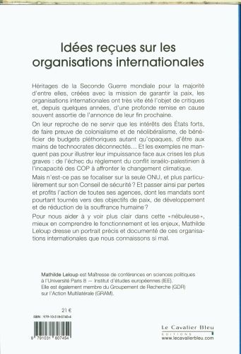 Produktbild: Id&eacute;es re&ccedil;ues sur les organisations internationales