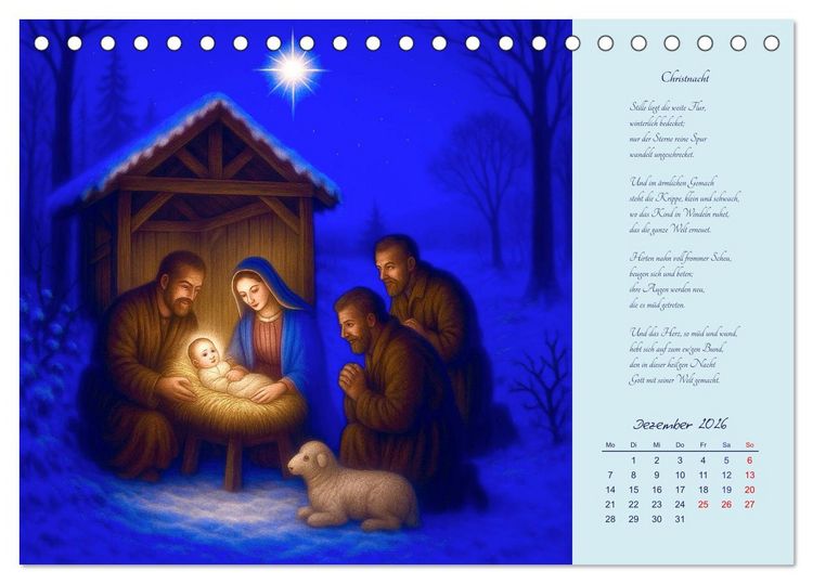 Produktbild: Gedichte. Die ber&uuml;hmtesten deutschsprachigen Verse (Tischkalender 2026 DIN A5 quer), CALVENDO Monatskalender
