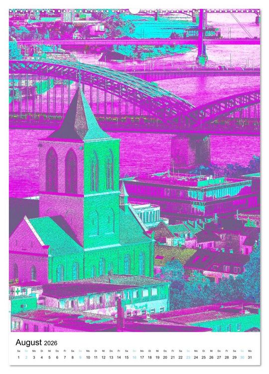 Produktbild: K&ouml;ln "in Hochform" (Wandkalender 2026 DIN A2 hoch), CALVENDO Monatskalender