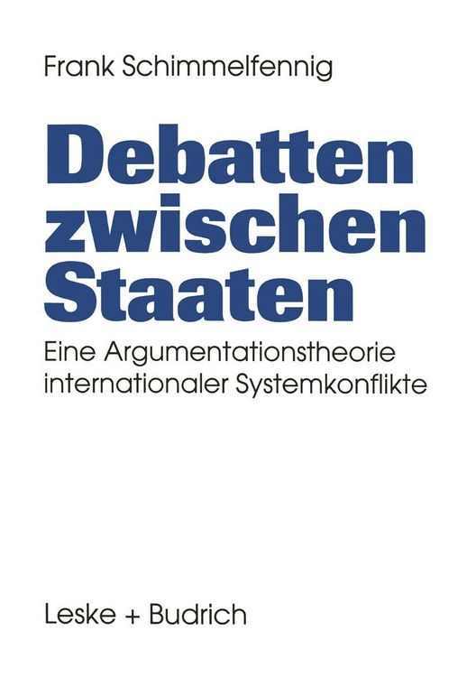 Produktbild: Debatten zwischen Staaten