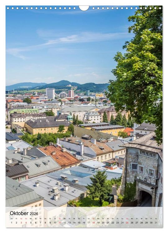 Produktbild: SALZBURG Grandiose Ausblicke (Wandkalender 2026 DIN A3 hoch), CALVENDO Monatskalender