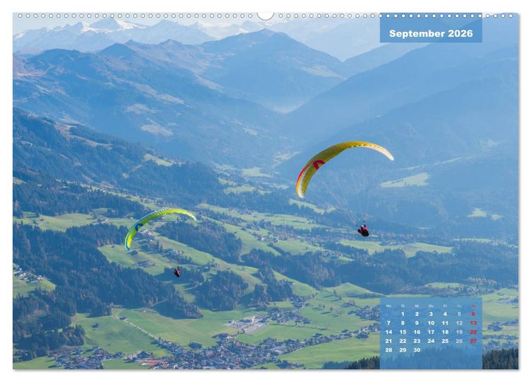 Produktbild: Paragliding - Aufbruch zu neuen H&ouml;henfl&uuml;gen (hochwertiger Premium Wandkalender 2026 DIN A2 quer), Kunstdruck in Hochglanz