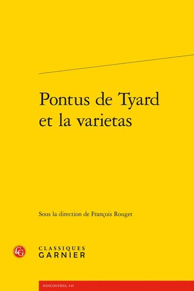Produktbild: Pontus de Tyard et la varietas