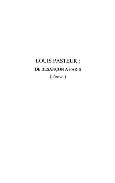 Produktbild: Louis pasteur: de besancon a paris