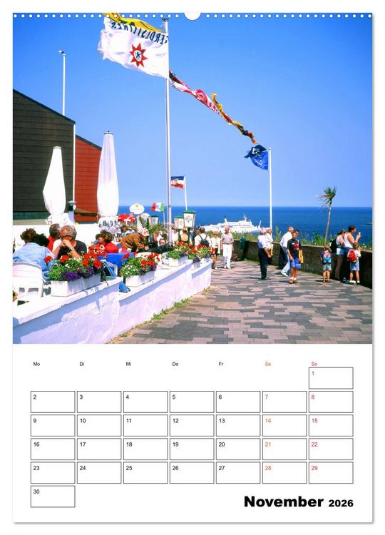 Produktbild: Helgoland, Perle der Nordsee (Wandkalender 2026 DIN A2 hoch), CALVENDO Monatskalender