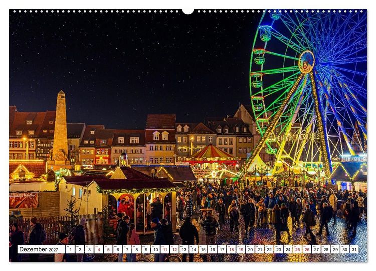 Produktbild: Mein Erfurt - Hier bin ch zu Hause (Wandkalender 2027 DIN A2 quer), CALVENDO Monatskalender