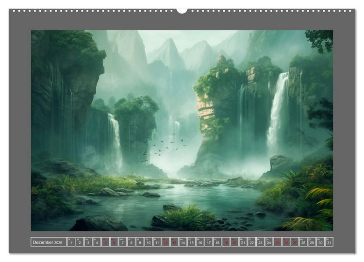 Produktbild: Tr&auml;umereien in Gr&uuml;n (hochwertiger Premium Wandkalender 2026 DIN A2 quer), Kunstdruck in Hochglanz