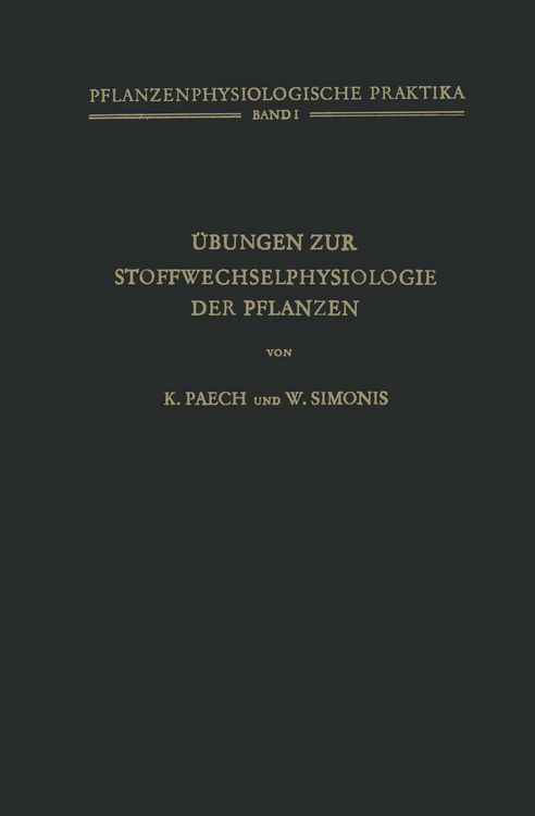 Produktbild: &Uuml;bungen zur Stoffwechselphysiologie der Pflanzen