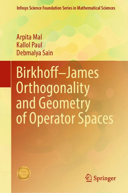 Produktbild: Birkhoff-James Orthogonality and Geometry of Operator Spaces