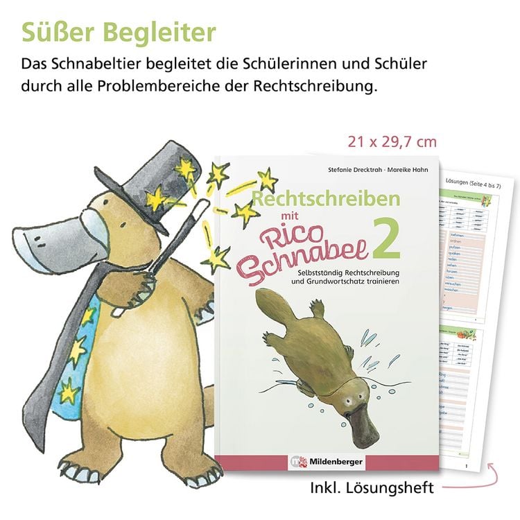 Produktbild: Rechtschreiben mit Rico Schnabel, Klasse 2