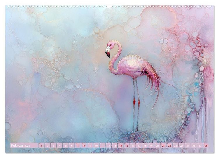 Produktbild: Die verzauberte Menagerie (hochwertiger Premium Wandkalender 2026 DIN A2 quer), Kunstdruck in Hochglanz