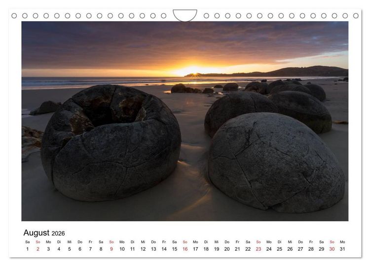 Produktbild: Neuseeland - ein Naturparadies (Wandkalender 2026 DIN A4 quer), CALVENDO Monatskalender
