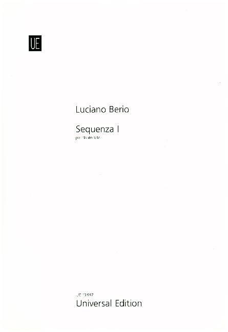Produktbild: Berio, L: Sequenza I