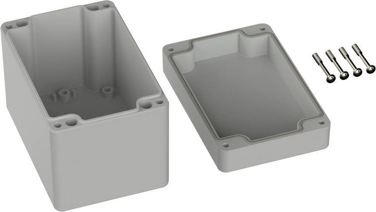 Produktbild: TRU COMPONENTS TC-9065660 Industrie-Geh&auml;use 120 x 80 x 90 ABS Lichtgrau (RAL 7035) 1St.