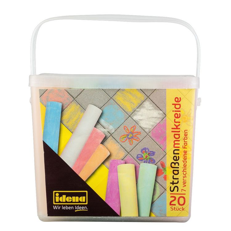 Produktbild: Idena Stra&szlig;enmalkreide 7 Farben 20 St&uuml;ck Box