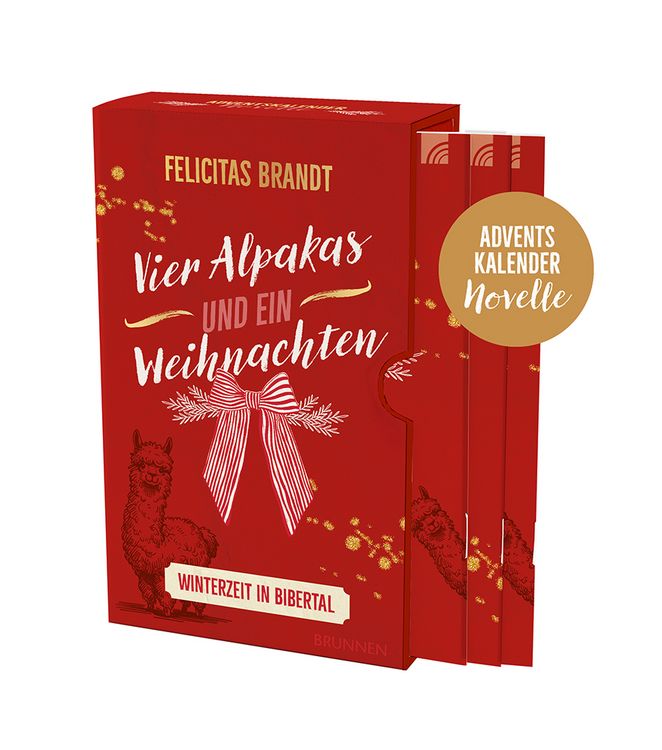 Produktbild: Vier Alpakas und ein Weihnachten: eine Adventskalendernovelle