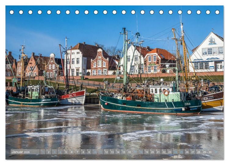 Produktbild: Greetsiel in Ostfriesland (Tischkalender 2026 DIN A5 quer), CALVENDO Monatskalender