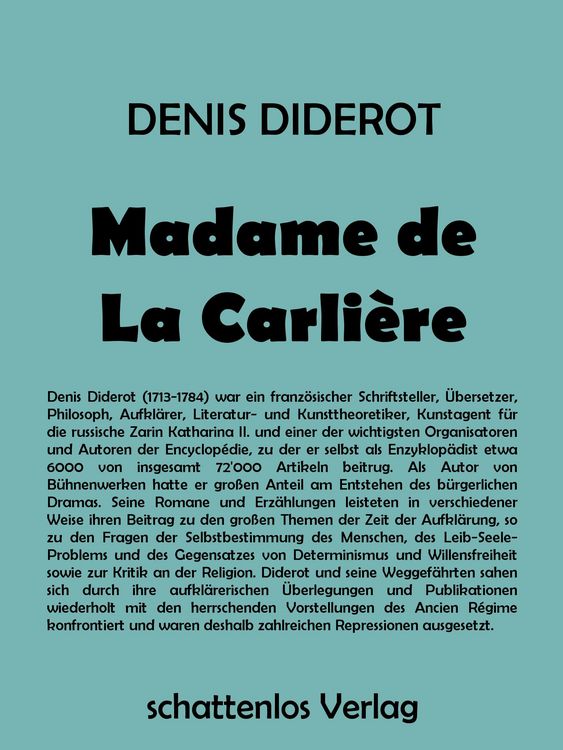 Produktbild: Madame de La Carli&egrave;re