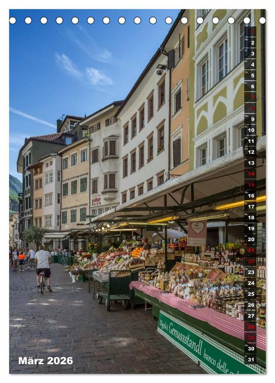 Produktbild: Stadtherz BOZEN (Tischkalender 2026 DIN A5 hoch), CALVENDO Monatskalender