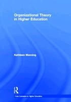 Produktbild: Manning, K: Organizational Theory in Higher Education