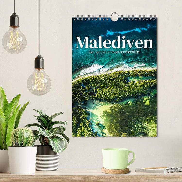 Produktbild: Malediven - Der Sehnsuchtsort schlechthin. (Wandkalender 2026 DIN A4 hoch), CALVENDO Monatskalender