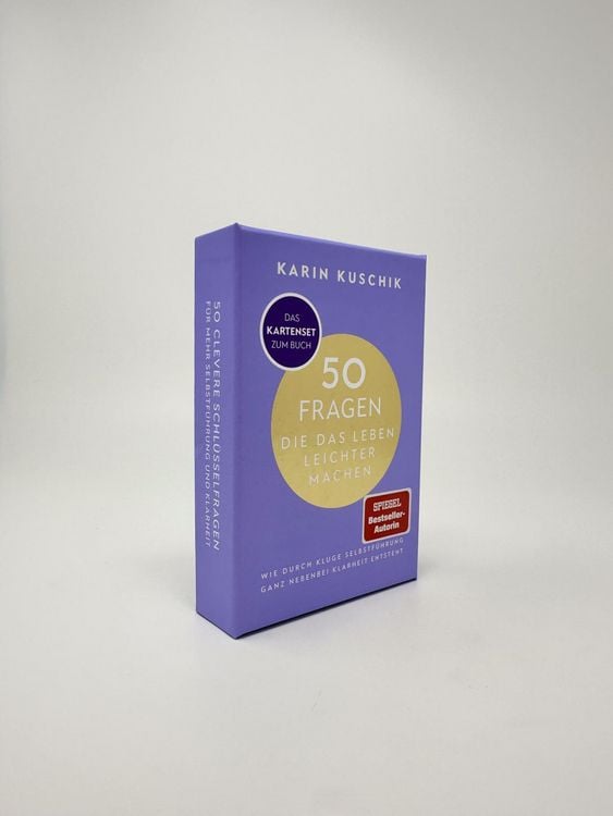 Produktbild: 50 Fragen, die das Leben leichter machen - Das Kartenset zum Buch