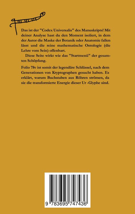 Produktbild: Das Voynich-Manuskript, die K&uuml;nstliche Intelligenz und ich