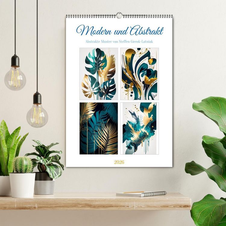 Produktbild: Modern und abstrakt (Wandkalender 2026 DIN A2 hoch), CALVENDO Monatskalender
