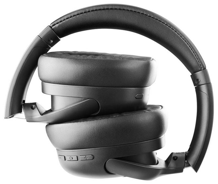 Produktbild: Intenso Over-Ear O400HA black 3740400 Over Ear Kopfh&ouml;rer Bluetooth&reg; Stereo Schwarz Noise Cancelling Faltbar Computer