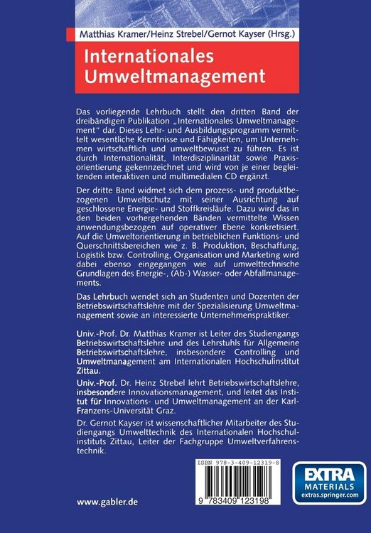Produktbild: Internationales Umweltmanagement